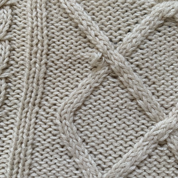 SKY & SPARROW | Cream Cropped Knit Tank Top - Picture 3 of 5